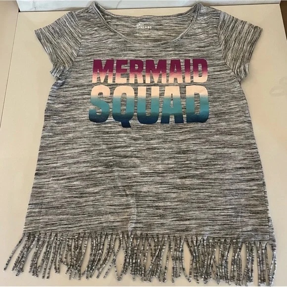 Epic Threads Gray Short Sleeve Tee with Mermaid Squad Graphic - Picture 4 of 6